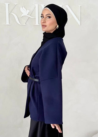 Mer Jacke mit Gürtel