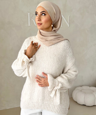 Juliet Pullover mit Schürdetail