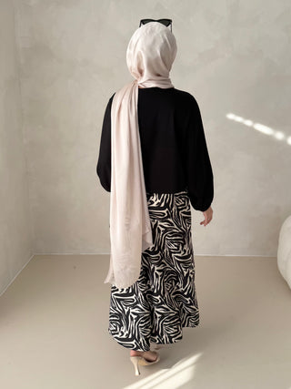 Leya Satin Rock mit Muster