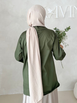 Basic Bluse mit Schnürdetail