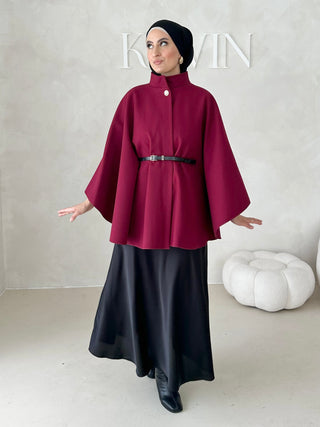 Lafée Cape mit Gürtel