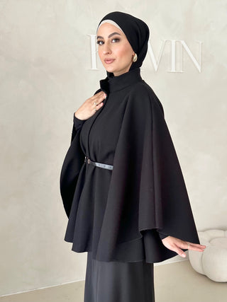 Lafée Cape mit Gürtel