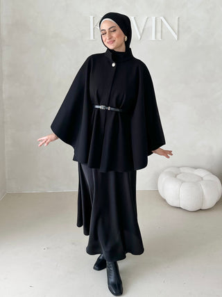 Lafée Cape mit Gürtel