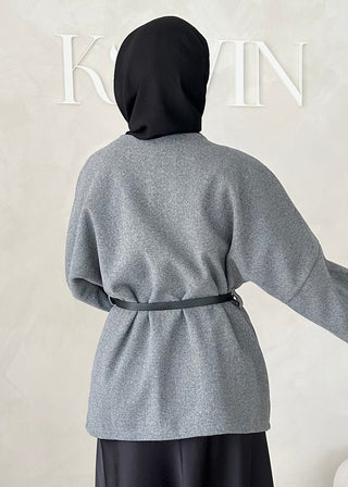 Mer Jacke mit Gürtel