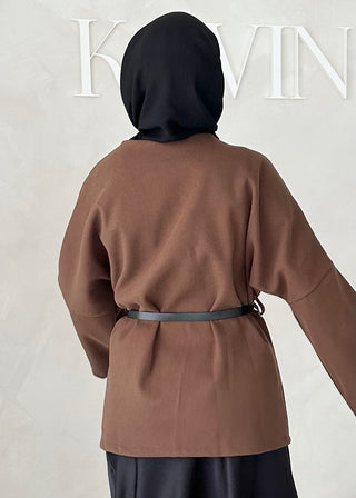 Mer Jacke mit Gürtel