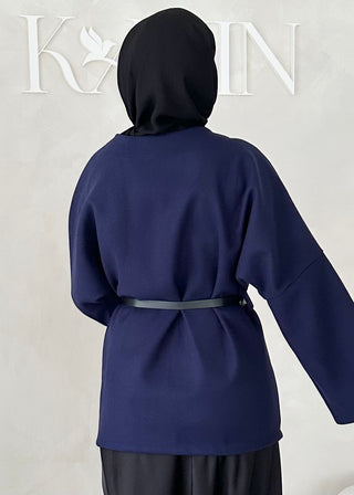 Mer Jacke mit Gürtel