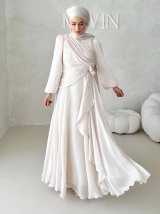 Eléa Abendkleid mit Strasssteinen