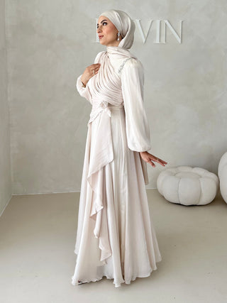 Eléa Abendkleid mit Strasssteinen