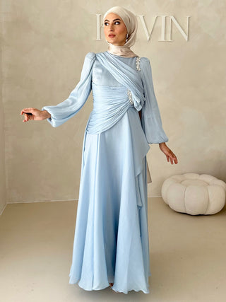 Eléa Abendkleid mit Strasssteinen