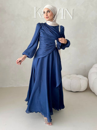 Eléa Abendkleid mit Strasssteinen