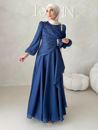 Eléa Abendkleid mit Strasssteinen