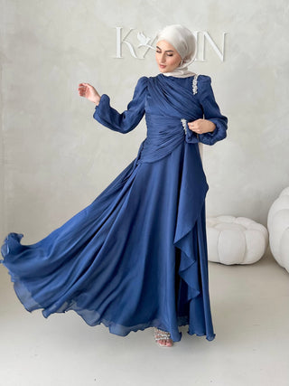 Eléa Abendkleid mit Strasssteinen