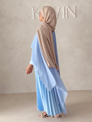 Plissee Abendkleid MIT Cape