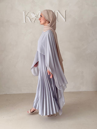 Plissee Abendkleid MIT Cape