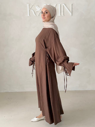 Schleifen Maxikleid