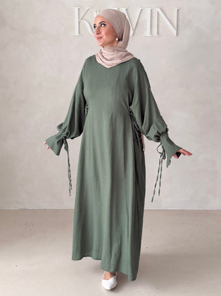 Schleifen Maxikleid