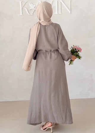 Musselin Kleid MIT Knopfdetails