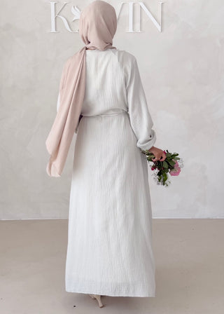 Musselin Kleid MIT Knopfdetails