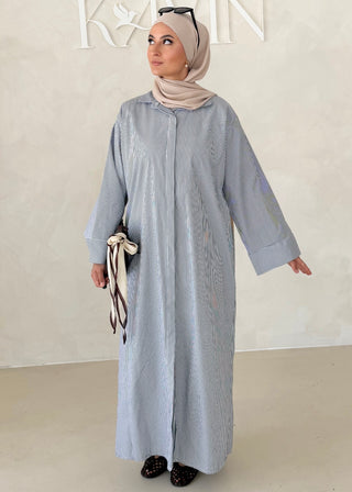 Liniertes Hemdkleid