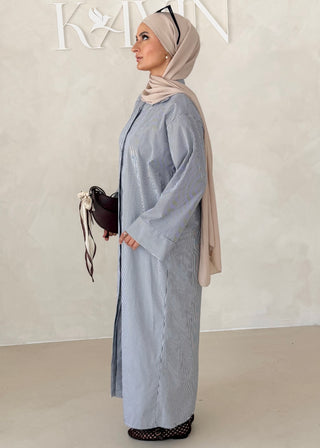 Liniertes Hemdkleid