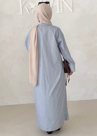 Liniertes Hemdkleid