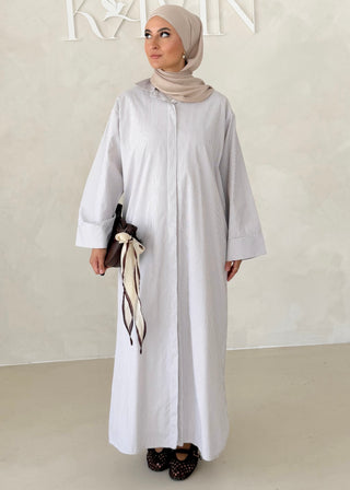 Liniertes Hemdkleid