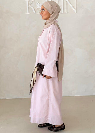 Liniertes Hemdkleid