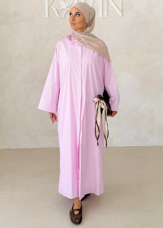 Liniertes Hemdkleid