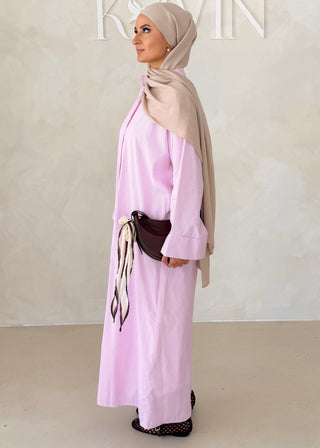 Liniertes Hemdkleid