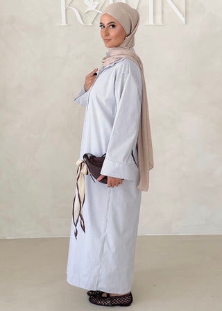 Liniertes Hemdkleid