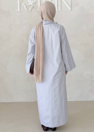 Liniertes Hemdkleid