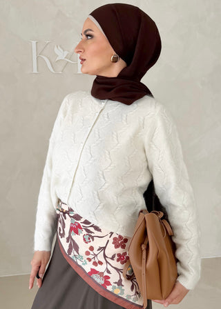Cardigan mit Perlenknöpfen