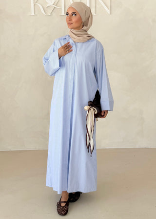 Liniertes Hemdkleid