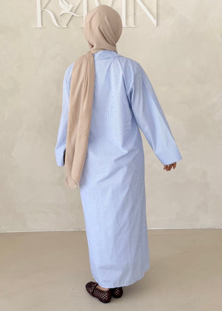 Liniertes Hemdkleid