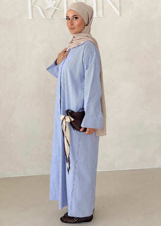 Liniertes Hemdkleid