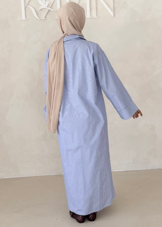 Liniertes Hemdkleid