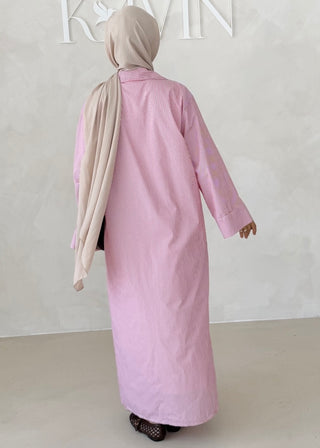 Liniertes Hemdkleid