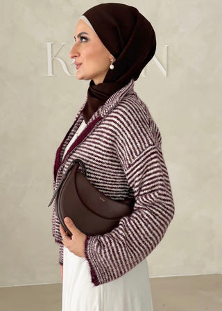 Linierte Zipjacke