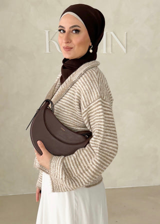 Linierte Zipjacke