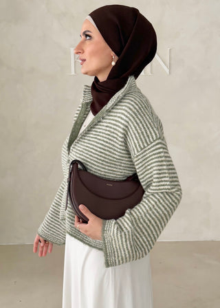 Linierte Zipjacke