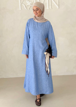 Linierte Basic Abaya
