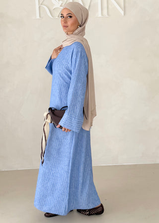 Linierte Basic Abaya