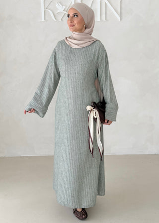 Linierte Basic Abaya