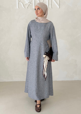 Linierte Basic Abaya