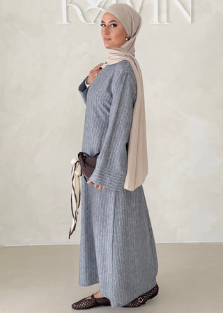 Linierte Basic Abaya