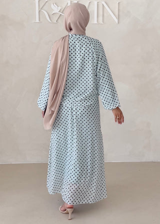 Gepunkteter Chiffon Zweiteiler