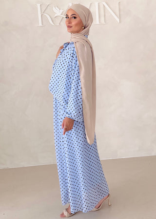 Gepunkteter Chiffon Zweiteiler