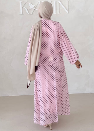 Gepunkteter Chiffon Zweiteiler