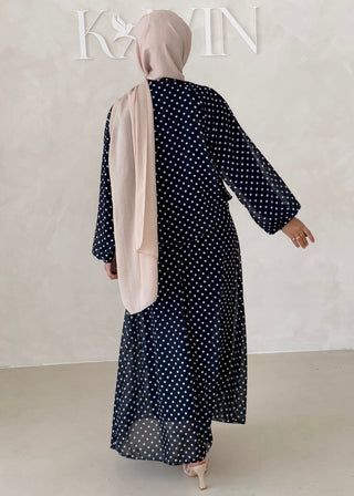 Gepunkteter Chiffon Zweiteiler