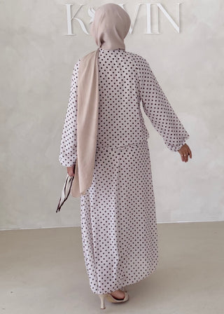 Gepunkteter Chiffon Zweiteiler